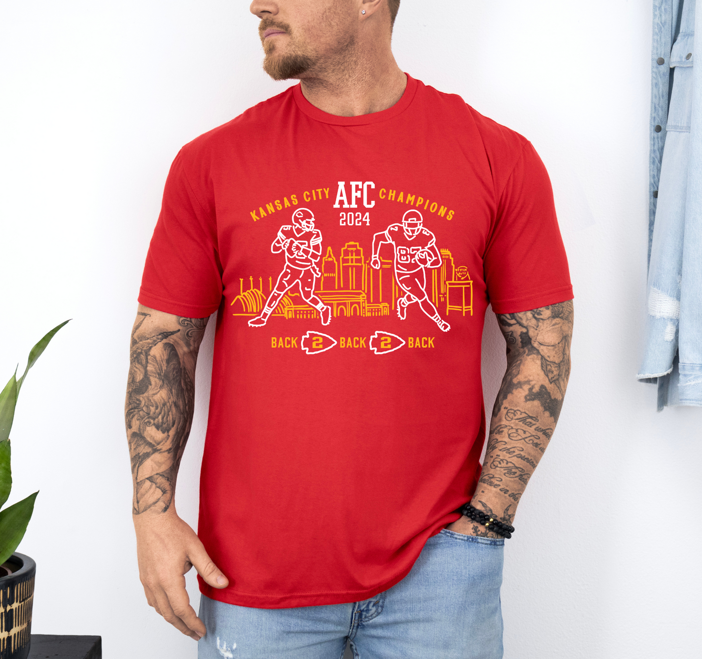AFC Champs 2024 KC Football Shirt