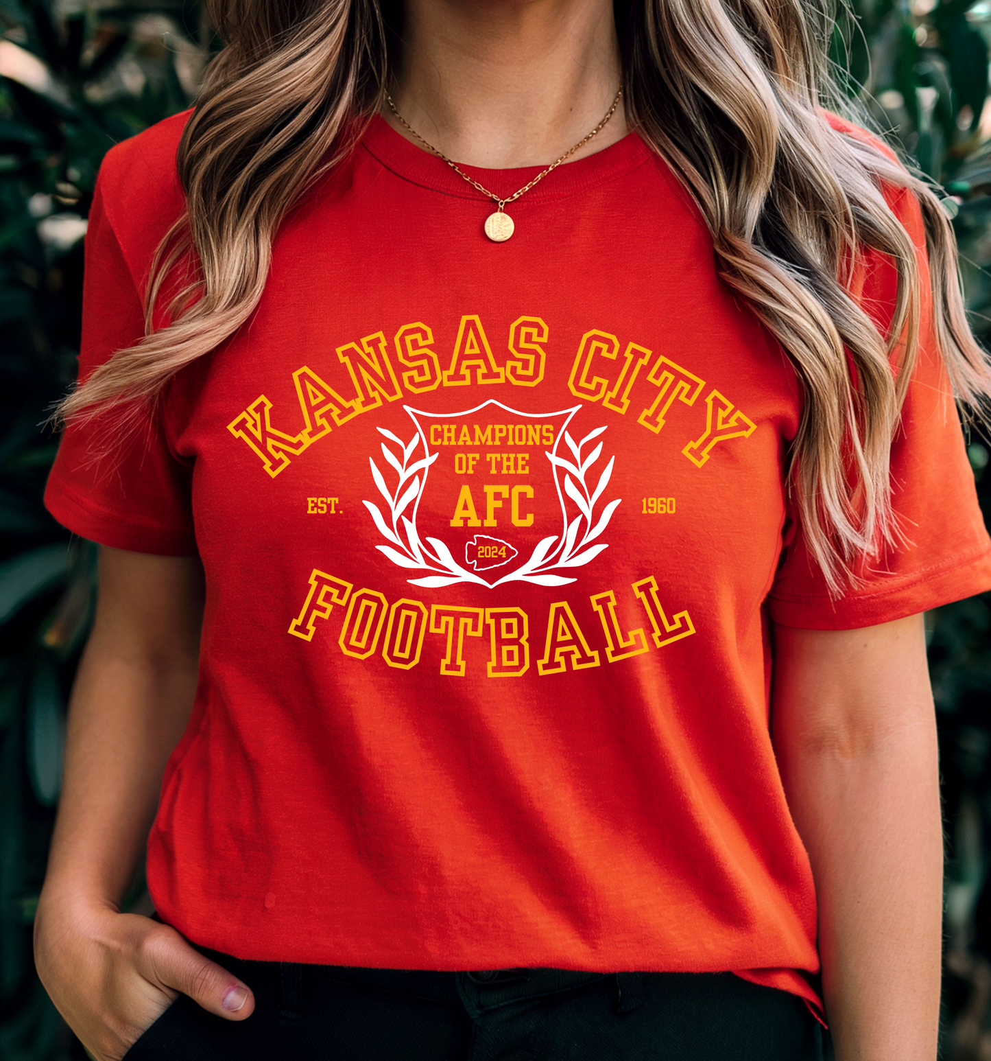 AFC Champs 2024 KC Football Shirt