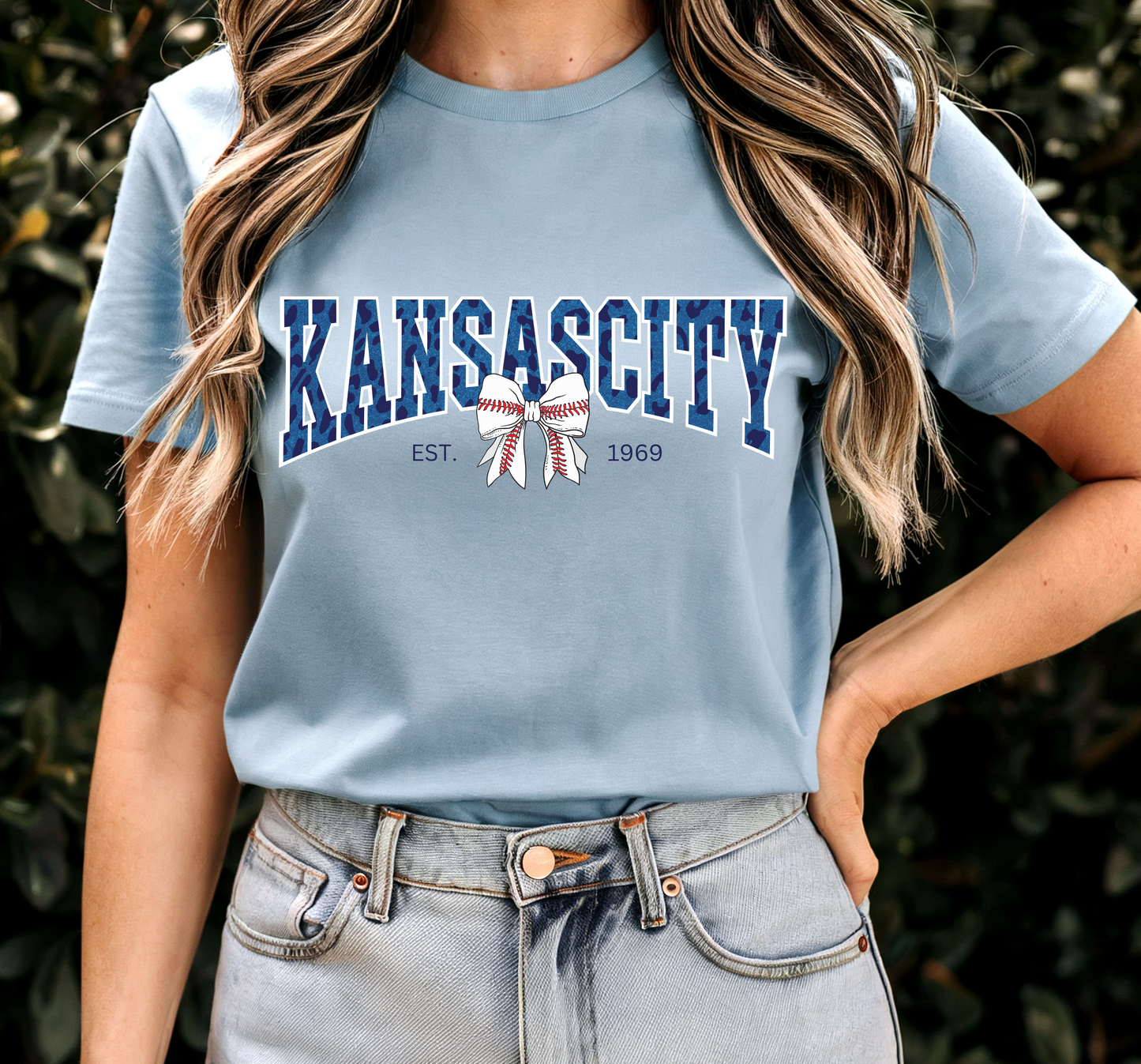 KC Baseball Bow Shirt