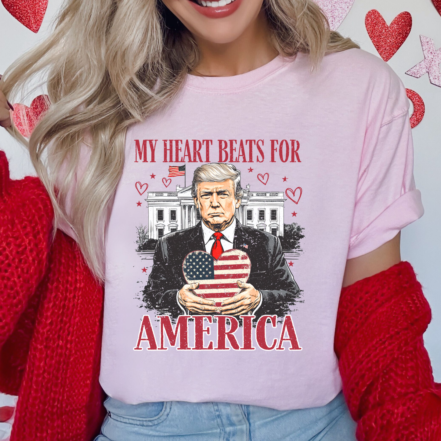 My Heart Beats for America Shirt
