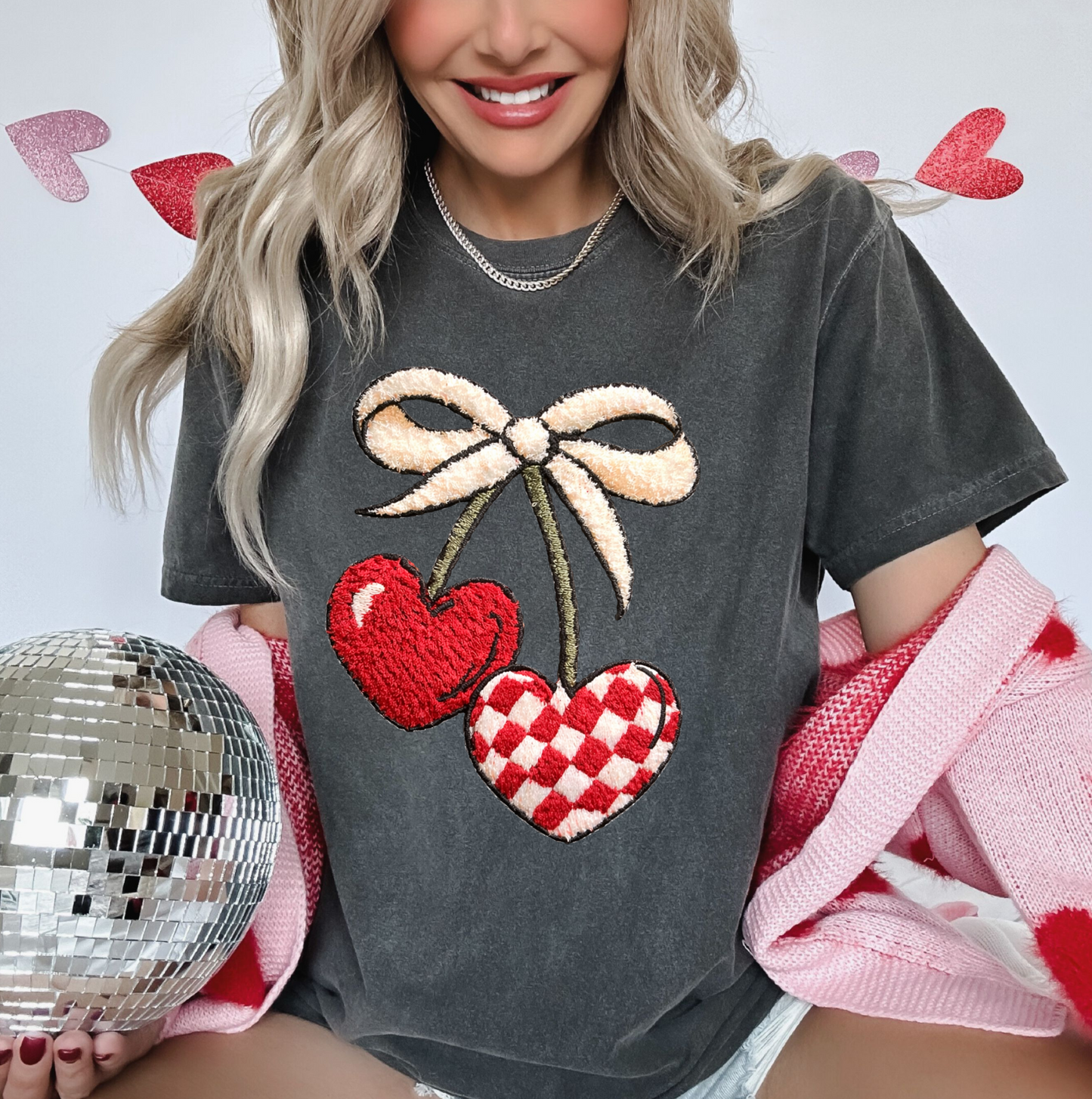 Cherry Hearts VDay Shirt