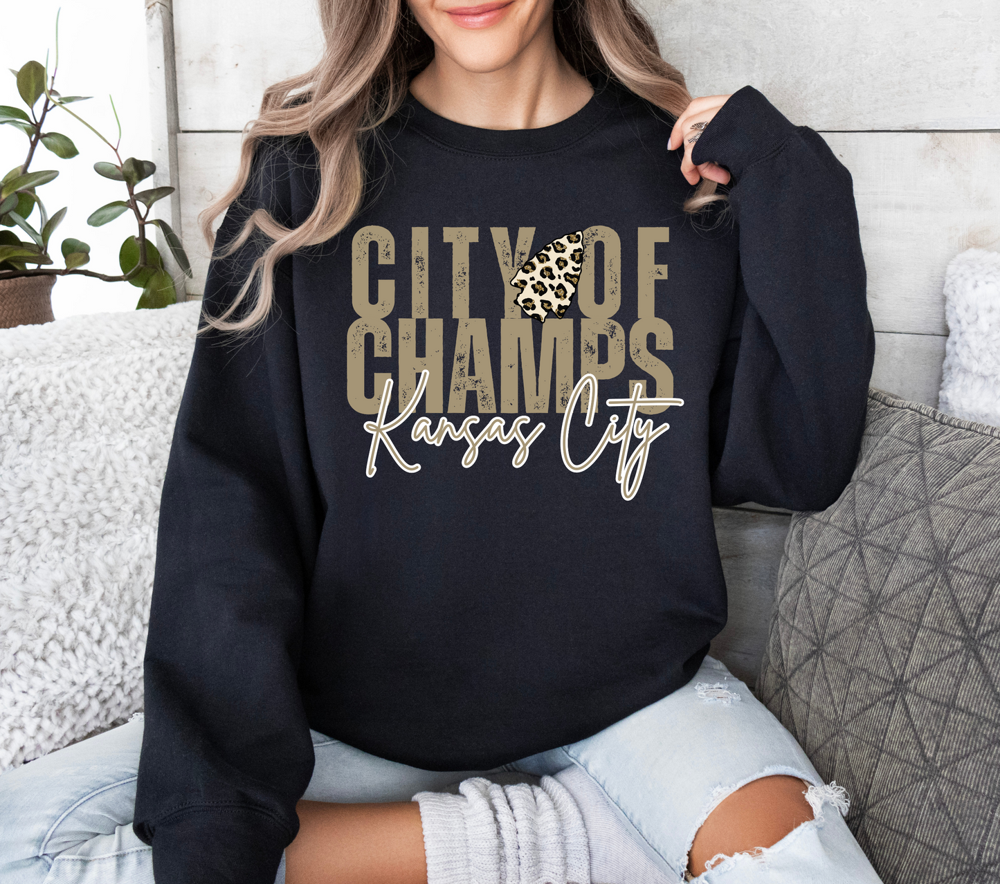 Cheetah City of Champs KC Shirt