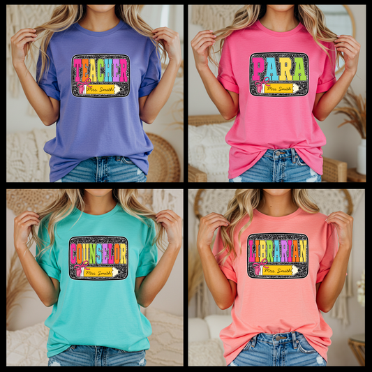 Personalized Teacher Shirt