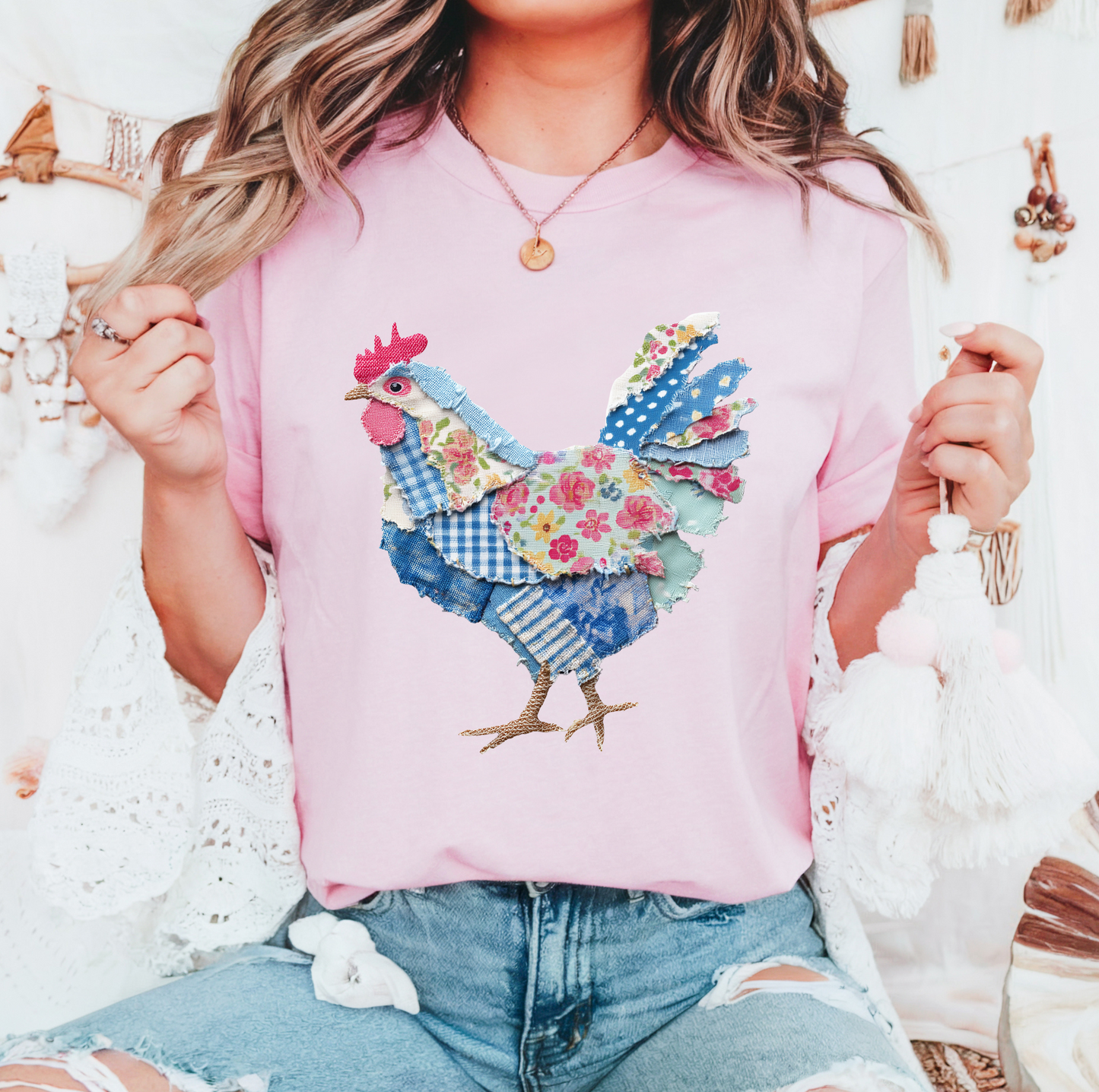 Fabric Chicken Shirt
