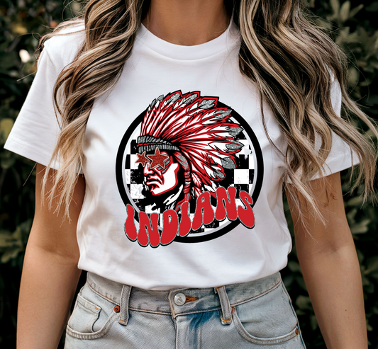 Indians Faux Glitter Shirt